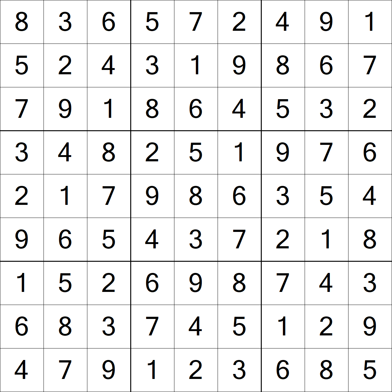 Solution to Extreme Sudoku