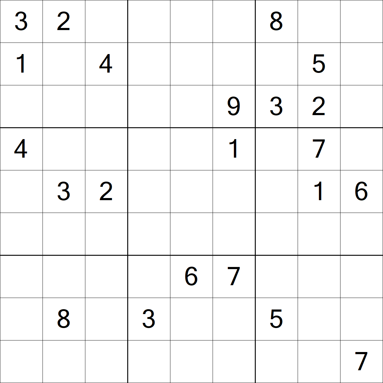 Extreme Sudoku puzzle grid