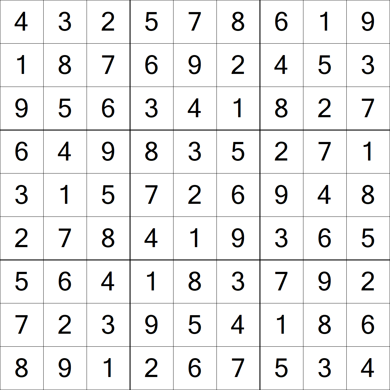 Solution to Very Hard Sudoku