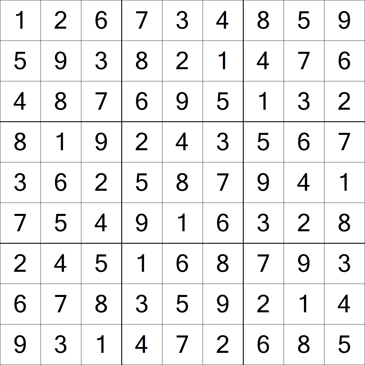 Solution to Very Hard Sudoku