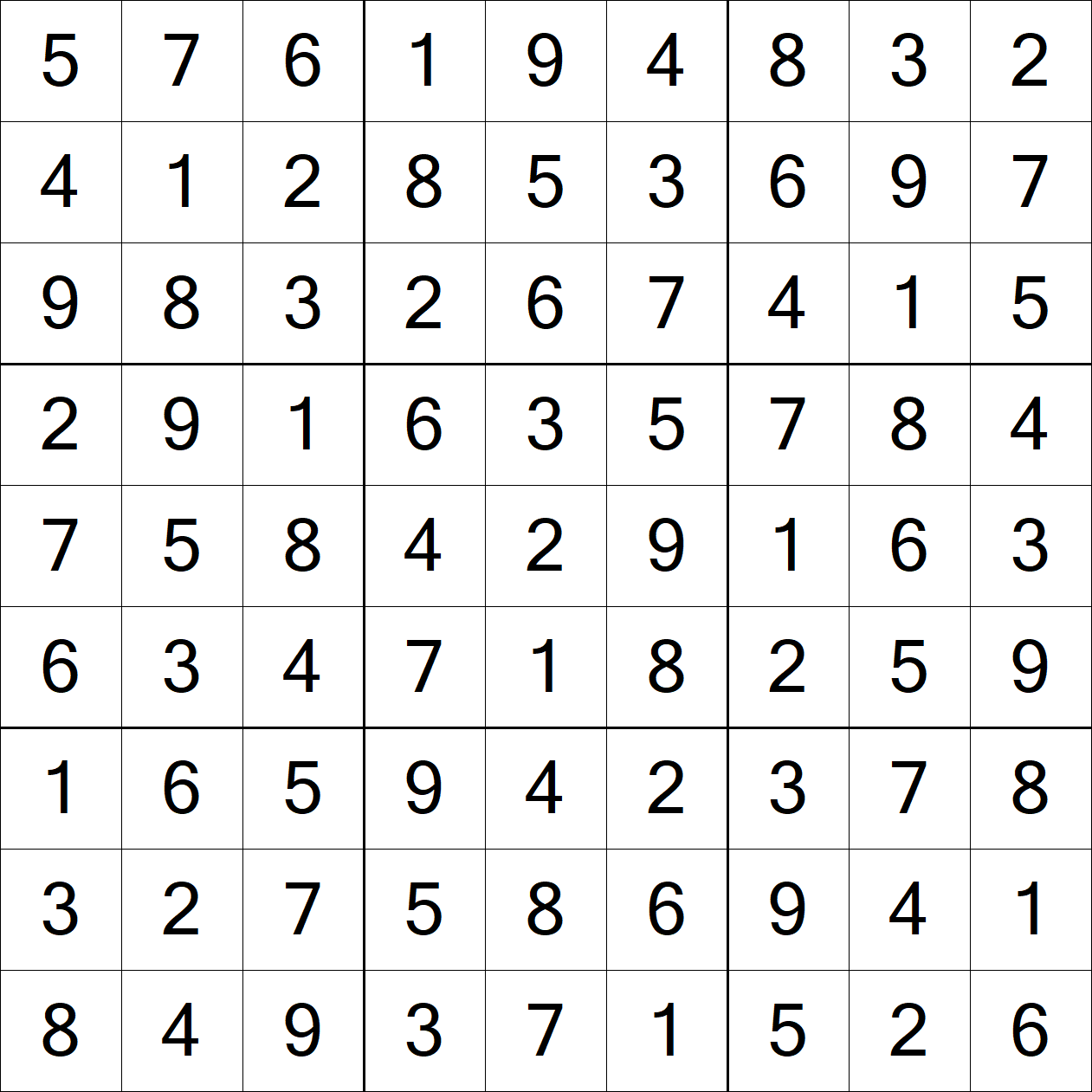 Solution to Very Hard Sudoku