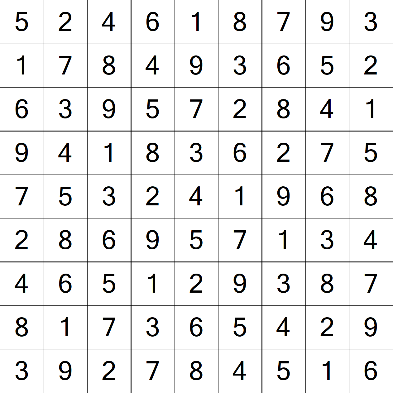Solution to Very Hard Sudoku