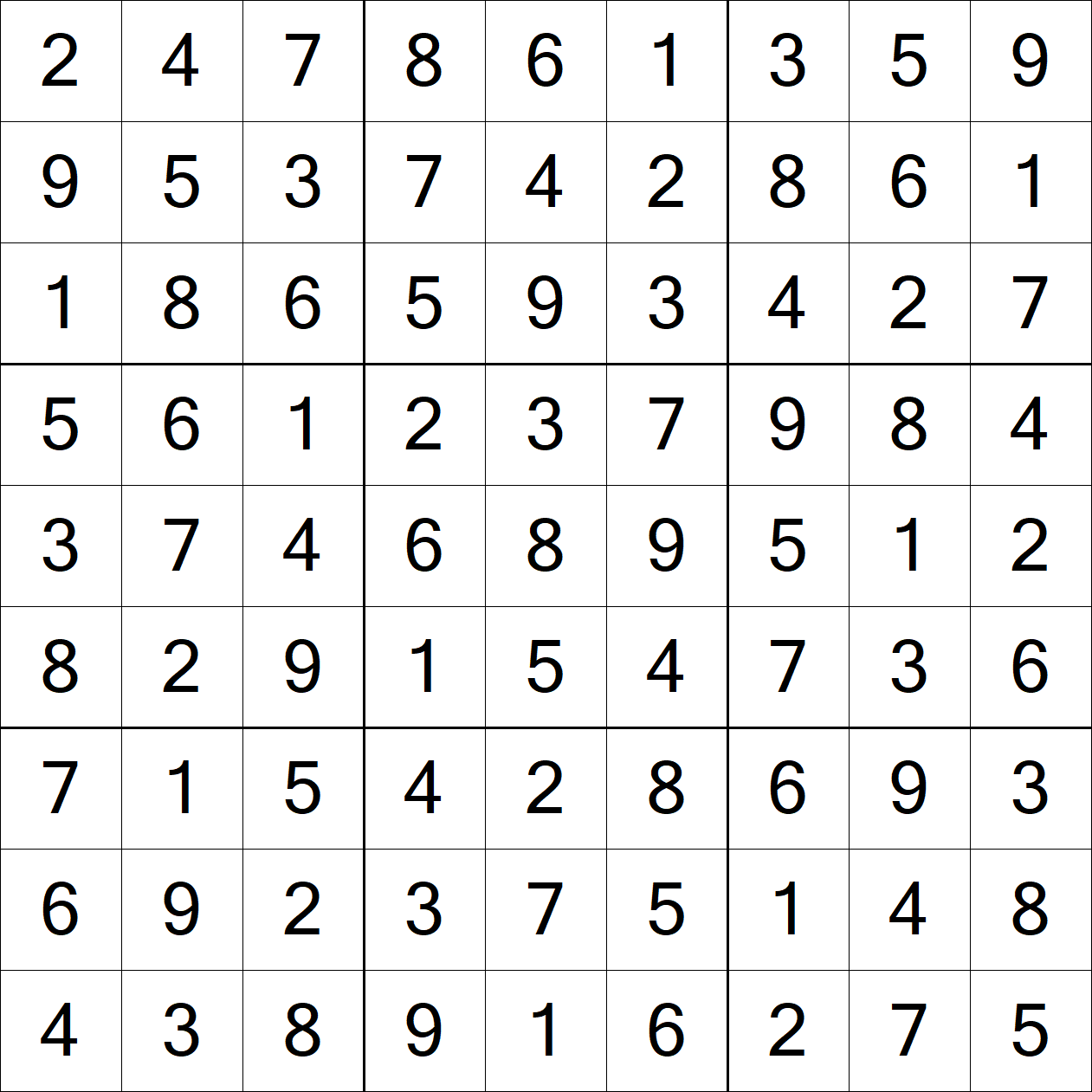 Solution to Extreme Sudoku