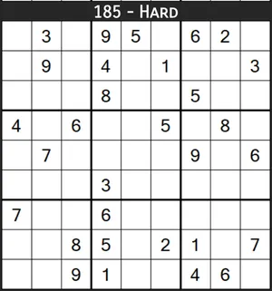 Preview of the latest free Sudoku puzzle