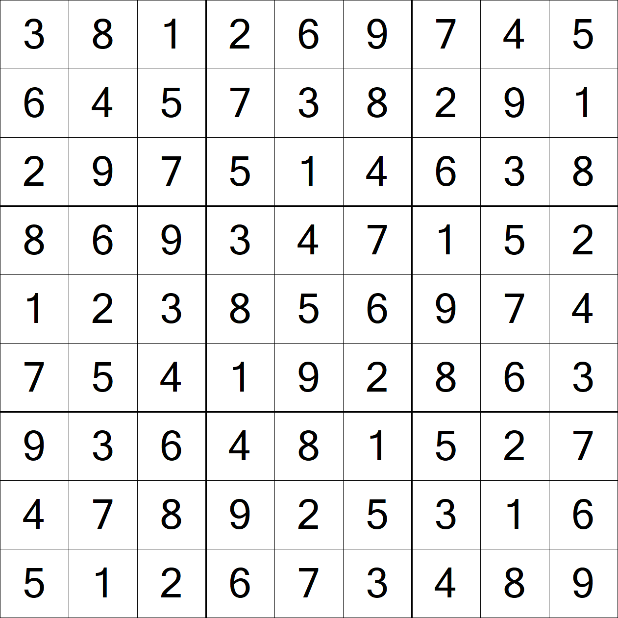 Solution to Very Hard Sudoku